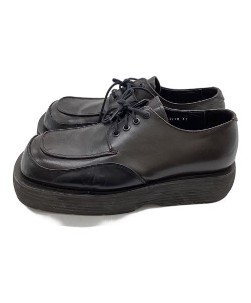 ANDERSSON BELL（アンダーソンベル）Andersson Bell (アンダーソンベル) Square Martin 23 Derby Shoes / スクエアトゥ / ダービーシューズ ブラウン サイズ:41の古着・服飾アイテム