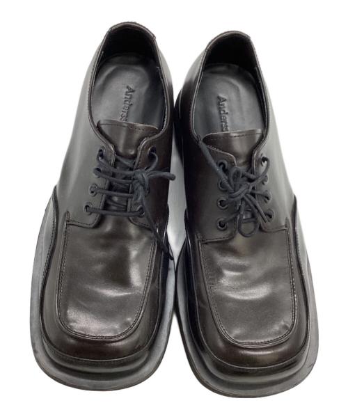 ANDERSSON BELL（アンダーソンベル）Andersson Bell (アンダーソンベル) Square Martin 23 Derby Shoes / スクエアトゥ / ダービーシューズ ブラウン サイズ:41の古着・服飾アイテム