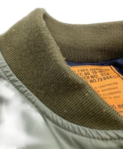 SCHOTT BROS.（ショット）SCHOTT BROS.　 (ショットブロス) Ron Herman (ロンハーマン) MA-1フライトジャケット オリーブ サイズ:Lの古着・服飾アイテム