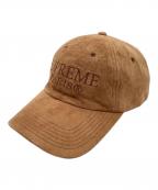 SUPREMEシュプリーム）の古着「Suede 6-Panel Cap brown / スウェード 6パネル キャップ ブラウン / 20SS」｜ブラウン