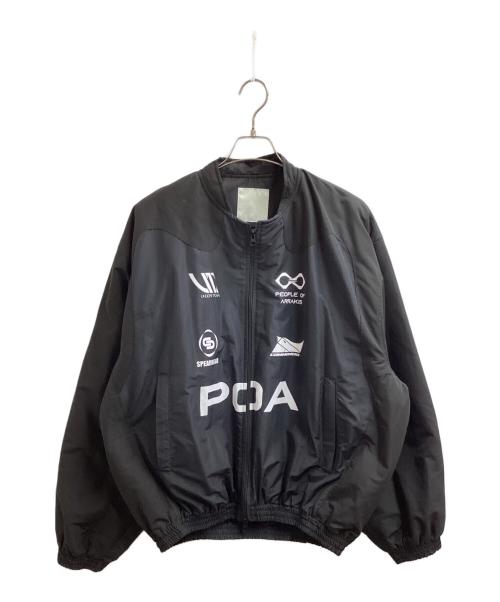 UNDERMYCAR（アンダーマイカー）UNDERMYCAR Acer Padded Shoulder Crop Jacket / エイサー パテッド ショルダー クロップ ジャケット / Made in KOREA / 韓国製 / 23AW ブラック サイズ:2の古着・服飾アイテム