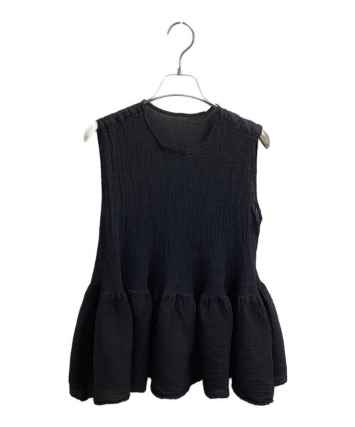 me ISSEY MIYAKE（ミーイッセイ ミヤケ）me ISSEY MIYAKE (ミーイッセイ ミヤケ) BOUNCE SEE-THROUGH CREPE MI54FR251 ブラック サイズ:-の古着・服飾アイテム