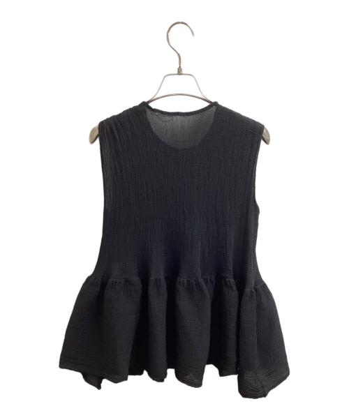 me ISSEY MIYAKE（ミーイッセイ ミヤケ）me ISSEY MIYAKE (ミーイッセイ ミヤケ) BOUNCE SEE-THROUGH CREPE MI54FR251 ブラック サイズ:-の古着・服飾アイテム