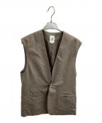 MANDOマンドー）の古着「TAILORED VEST / 22292-001 / MADE IN JAPAN」｜グレー