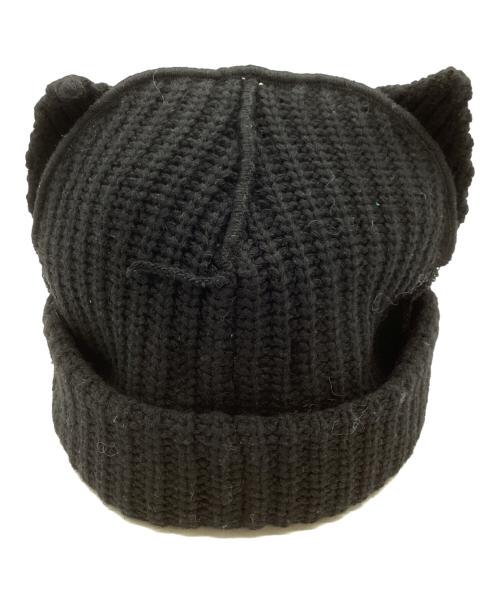 CHARLES JEFFREY LOVERBOY（チャールズ ジェフリー ラバーボーイ）CHARLES JEFFREY LOVERBOY (チャールズ ジェフリー ラバーボーイ) CHUNKY EARS BEANIE ブラックの古着・服飾アイテム