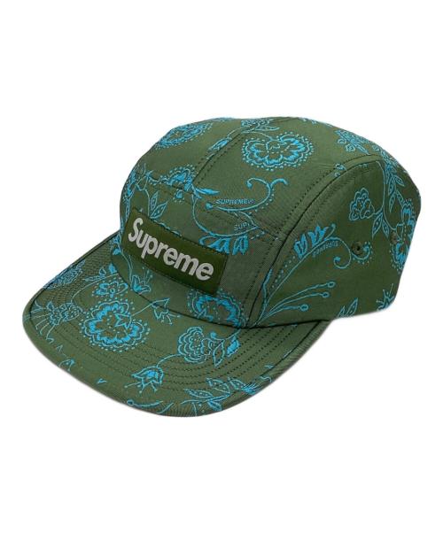 SUPREME（シュプリーム）Supreme (シュプリーム) Floral Jacquard Camp Cap / フローラルジャガードキャンプキャップ / 25SS グリーンの古着・服飾アイテム