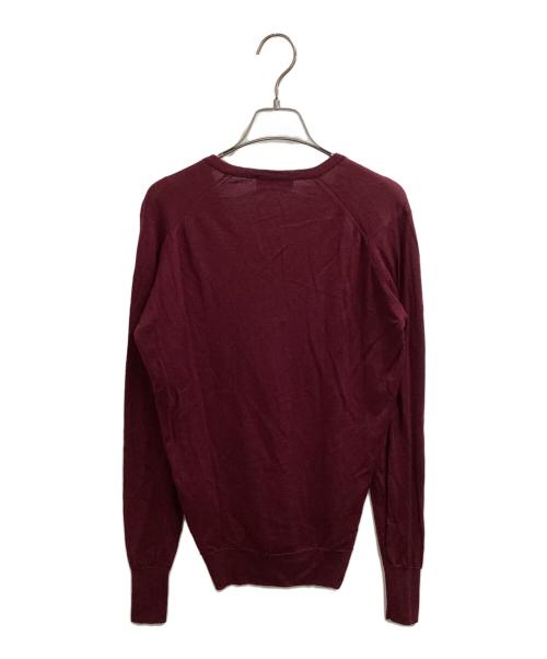 JOHN SMEDLEY（ジョンスメドレー）JOHN SMEDLEY (ジョンスメドレー) Vネックニット / MERINO WOOL EXTRAFINE パープル サイズ:Sの古着・服飾アイテム