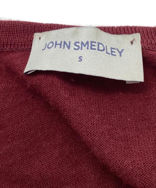 JOHN SMEDLEY（ジョンスメドレー）JOHN SMEDLEY (ジョンスメドレー) Vネックニット / MERINO WOOL EXTRAFINE パープル サイズ:Sの古着・服飾アイテム