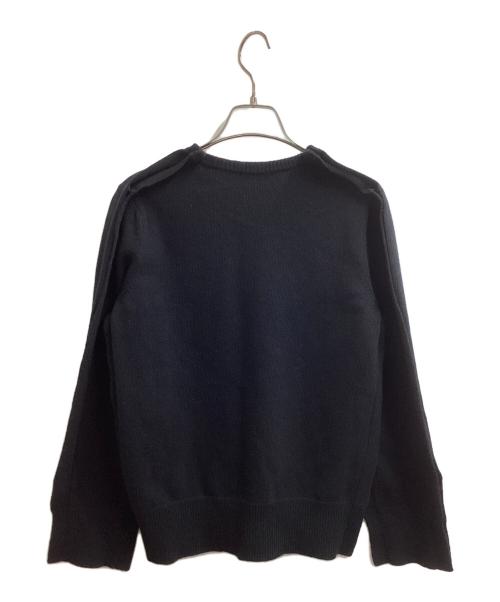 BALENCIAGA（バレンシアガ）BALENCIAGA (バレンシアガ) インサイドアウトVネックニット / Inside-out V-neck knit   ブラック サイズ:38の古着・服飾アイテム