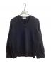 BALENCIAGA（バレンシアガ）の古着「インサイドアウトVネックニット / Inside-out V-neck knit  」｜ブラック