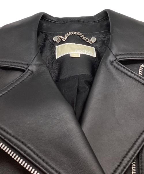 MICHAEL KORS（マイケル・コース）MICHAEL KORS (マイケル・コース) ライダースジャケット　77Q1082M62 ブラック サイズ:XSの古着・服飾アイテム