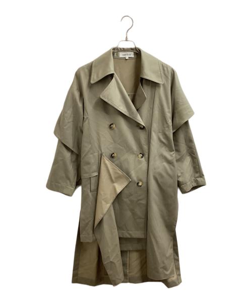 ENFOLD（エンフォルド）ENFOLD　 (エンフォルド) ギャバンレイヤード トレンチコート ベージュ サイズ:36の古着・服飾アイテム