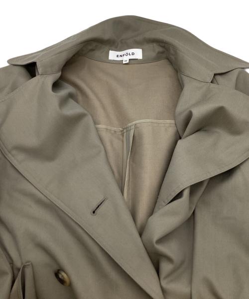 ENFOLD（エンフォルド）ENFOLD　 (エンフォルド) ギャバンレイヤード トレンチコート ベージュ サイズ:36の古着・服飾アイテム
