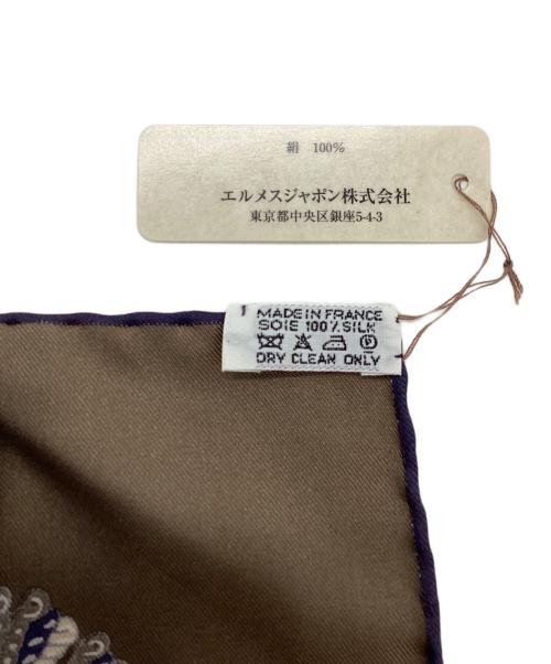 HERMES（エルメス）HERMES (エルメス) PAPEROLES / パプロール馬車と貴族 / カレ90 / スカーフ ブラウン サイズ:-の古着・服飾アイテム
