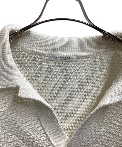 MACPHEE（マカフィー）MACPHEE (マカフィー) ギマコットン プルオーバーロングスリーブポロ / 12-02-42-02212 ホワイト サイズ:Sの古着・服飾アイテム