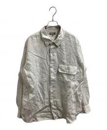 MARGARET HOWELL（マーガレットハウエル）の古着「COMPACT LINEN TWILLシャツ / 22SS / 579-2150013」｜ベージュ