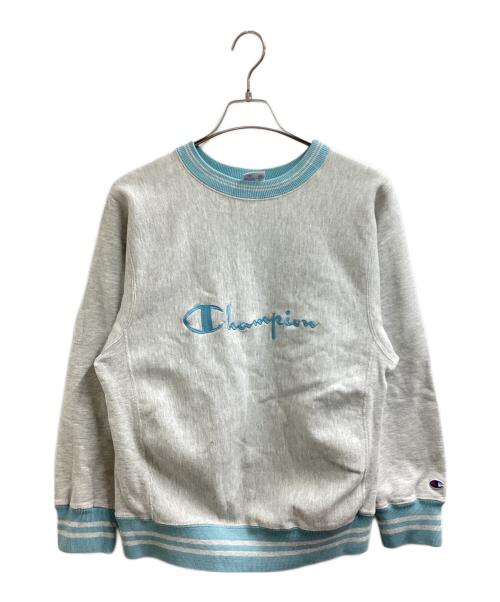 Champion REVERSE WEAVE（チャンピオン リバース ウィーブ）Champion REVERSE WEAVE (チャンピオン リバース ウィーブ) リブライン リバースウィーブスウェット　刺繍タグ USA製 90s グレー サイズ:Mの古着・服飾アイテム