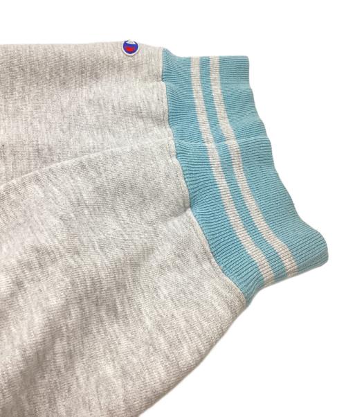 Champion REVERSE WEAVE（チャンピオン リバース ウィーブ）Champion REVERSE WEAVE (チャンピオン リバース ウィーブ) リブライン リバースウィーブスウェット　刺繍タグ USA製 90s グレー サイズ:Mの古着・服飾アイテム