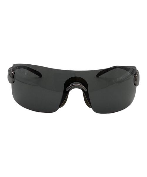 Christian Dior（クリスチャン ディオール）Christian Dior (クリスチャン ディオール) リフレクトシールドサングラス/ジョンガリアーノ期 ブラックの古着・服飾アイテム