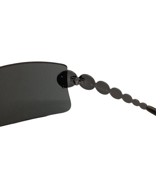 Christian Dior（クリスチャン ディオール）Christian Dior (クリスチャン ディオール) リフレクトシールドサングラス/ジョンガリアーノ期 ブラックの古着・服飾アイテム