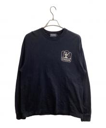 Hysteric Glamour（ヒステリックグラマー）の古着「CHAOST LONG SLEEVE T-shirt / 長袖CHAOSTシャツ / 02223CL17 / MAde in JAPAN / 日本製」｜ブラック