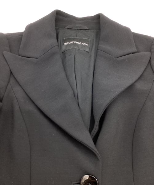 EMPORIO ARMANI（エンポリオアルマーニ）EMPORIO ARMANI (エンポリオアルマーニ) チェスターコート / chester coat ブラック サイズ:38の古着・服飾アイテム