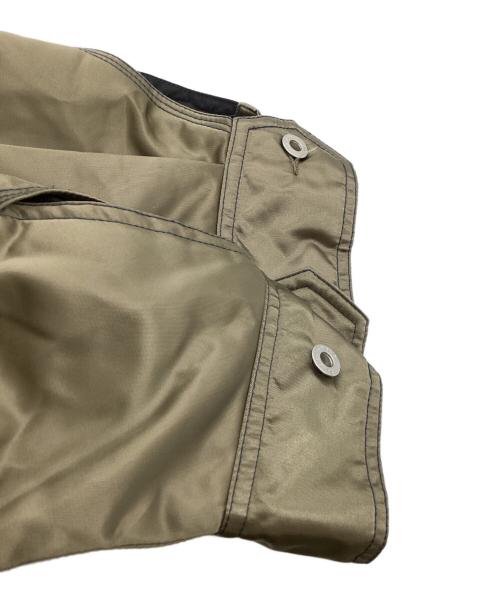 FenG CHen WANG（フェンチェンワン）FENG CHEN WANG (フェンチェンワン) FCW DECONSTRUCTED NYLON PANELLED JACKET / FMF14JK32 カーキ×ネイビー サイズ:XSの古着・服飾アイテム