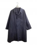 A.PRESSEアプレッセ）の古着「Balmacaan Coat / バルカマンコート　22SAP-01-08H」｜ネイビー