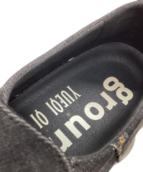 grounds（グラウンズ）grounds (グラウンズ) YUEQI QI (ユェチ チ) recycled denim loafer ブラック サイズ:26cmの古着・服飾アイテム