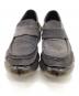 中古・古着 grounds (グラウンズ) YUEQI QI (ユェチ チ) recycled denim loafer ブラック サイズ:26cm：24000円