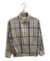 vainl archive（ヴァイナルアーカイブ）の古着「Check Harrington Jacket / チェック柄ジップジャケット / 2216023 / MADE IN JAPAN」｜ベージュ