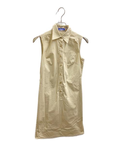 BURBERRY BLUE LABEL（バーバリー ブルー レーベル）BURBERRY BLUE LABEL (バーバリー ブルー レーベル) ノースリーブワンピース ベージュ サイズ:38の古着・服飾アイテム