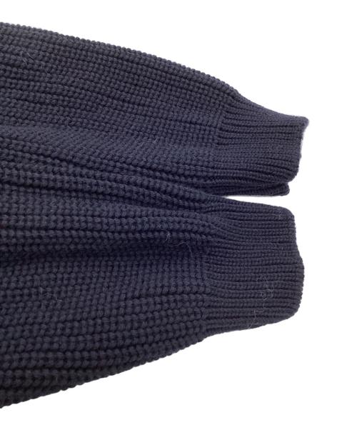 BATONER（バトナ―）BATONER (バトナ―) SIGNATURE CREW NECK WOOL KNIT/ シグネチャー クルーネック ウール ニット ネイビー / BN22FM-030 / Made in JAPAN / 日本製 ネイビー サイズ:2の古着・服飾アイテム