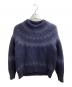 BATONER（バトナ―）の古着「MOHAIR NORDIC CREW NECK KNIT NAVY / モヘア クルーネックニット ノルディック柄 ネイビー / BN-22FL-048 / Made in JAPAN / 日本製」｜ネイビー