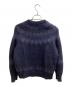 BATONER MOHAIR NORDIC CREW NECK KNIT NAVY / モヘア クルーネックニット ノルディック柄 ネイビー / BN-22FL-048 / Made in JAPAN / 日本製 ネイビー サイズ:2：10000円