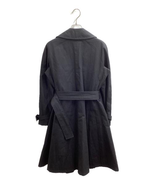 yohji yamamoto+noir（ヨウジヤマモトプリュスノアール）yohji yamamoto+Noir (ヨウジヤマモトプリュスノアール) Trench coat black / トレンチコート ブラック / NE-C13-014 / Made in JAPAN / 日本製  ブラック サイズ:1の古着・服飾アイテム