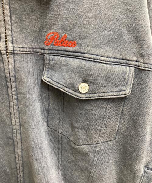 PALACE（パレス）PALACE　 (パレス) LUCKEY P JACKET / スウェット トラッカージャケット ブルー サイズ:XLの古着・服飾アイテム