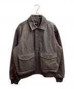 PALACEパレス）の古着「Susanoo Leather Flight Jacket / スサノオレザーフライトジャケット / 25AW」｜ブラウン