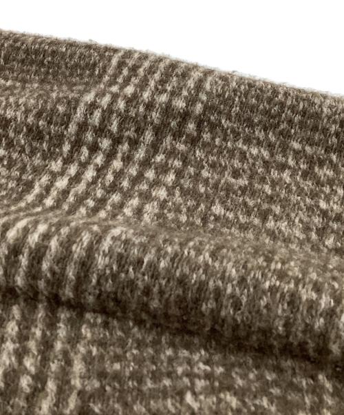 Spick and Span（スピック＆スパン）Spick and Span (スピックアンドスパン) Wスライバーチェックハーフコート / 23020200204040 オリーブ サイズ:36の古着・服飾アイテム