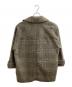 Spick and Span (スピックアンドスパン) Wスライバーチェックハーフコート / 23020200204040 オリーブ サイズ:36：10000円