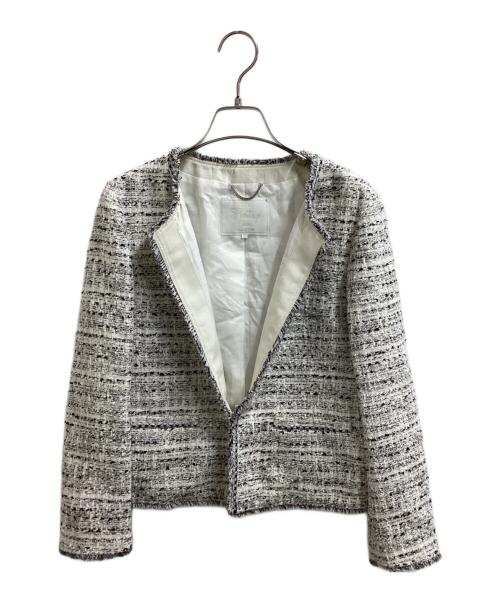 23区（ニジュウサンク）23区 (ニジュウサンク) ツイードセットアップ　/　JK W0 KS 0113　/　 Heritage Classic Collection　/　CRARENSON社製 アイボリー サイズ:36の古着・服飾アイテム