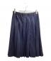 ROBE DE CHAMBRE COMME DES GARCONS Wool side tape pleated skirt / ウール サイドテープ プリーツ スカート / AD2002 ネイビー サイズ:M：8000円