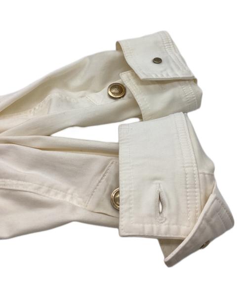 DOLCE & GABBANA（ドルチェ＆ガッバーナ）DOLCE & GABBANA (ドルチェ＆ガッバーナ) 金ボタンスタンドカラージャケット ホワイト サイズ:36の古着・服飾アイテム