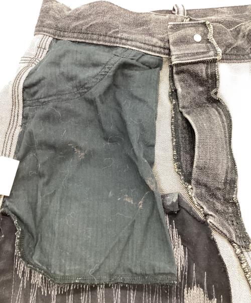 UNITED ARROWS & SONS（ユナイテッドアローズ アンド サンズ）UNITED ARROWS & SONS (ユナイテッドアローズ アンド サンズ) SASHIKO DENIM / 刺し子デニム / 5514-211-0370 ブラック サイズ:Sの古着・服飾アイテム