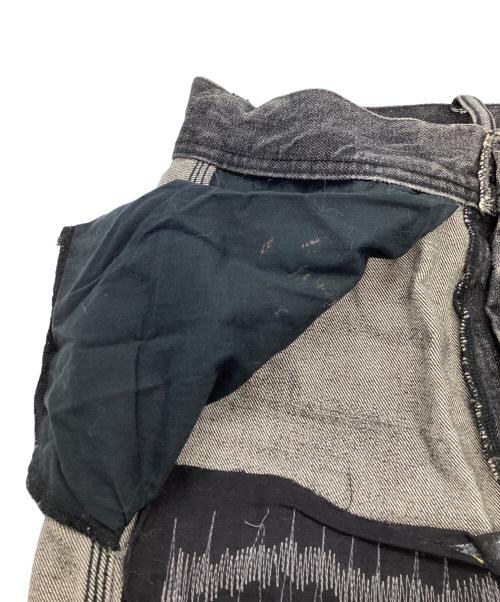 UNITED ARROWS & SONS（ユナイテッドアローズ アンド サンズ）UNITED ARROWS & SONS (ユナイテッドアローズ アンド サンズ) SASHIKO DENIM / 刺し子デニム / 5514-211-0370 ブラック サイズ:Sの古着・服飾アイテム