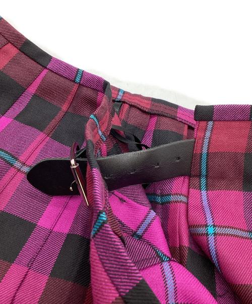 O'NEIL OF DUBLIN（オニールオブダブリン）O'NEIL OF DUBLIN (オニールオブダブリン) ラップスカート / wrap skirt / アイルランド製 / Made in Ireland パープル サイズ:42の古着・服飾アイテム