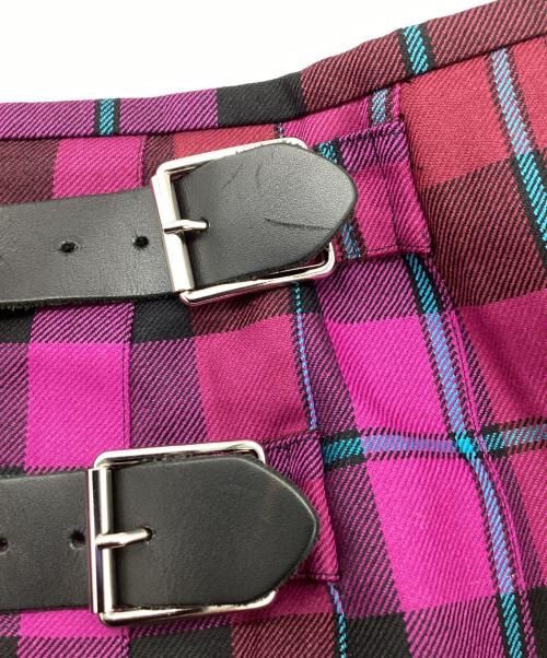 O'NEIL OF DUBLIN（オニールオブダブリン）O'NEIL OF DUBLIN (オニールオブダブリン) ラップスカート / wrap skirt / アイルランド製 / Made in Ireland パープル サイズ:42の古着・服飾アイテム