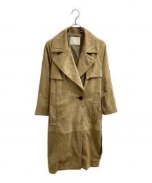 GRACE CONTINENTAL（（グレースコンチネンタル）の古着「バックスキントレンチコート　2536 4053-0」｜ベージュ