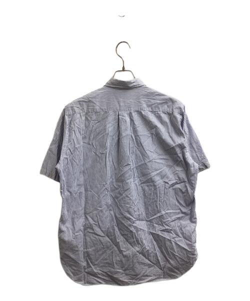 COMME des GARCONS HOMME（コムデギャルソン オム）COMME des GARCONS HOMME (コムデギャルソン オム) ペイントシャツ / ストライプ / 半袖シャツ ホワイト×ブルー サイズ:不明の古着・服飾アイテム