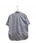 COMME des GARCONS HOMME (コムデギャルソン オム) ペイントシャツ / ストライプ / 半袖シャツ ホワイト×ブルー サイズ:不明：9000円